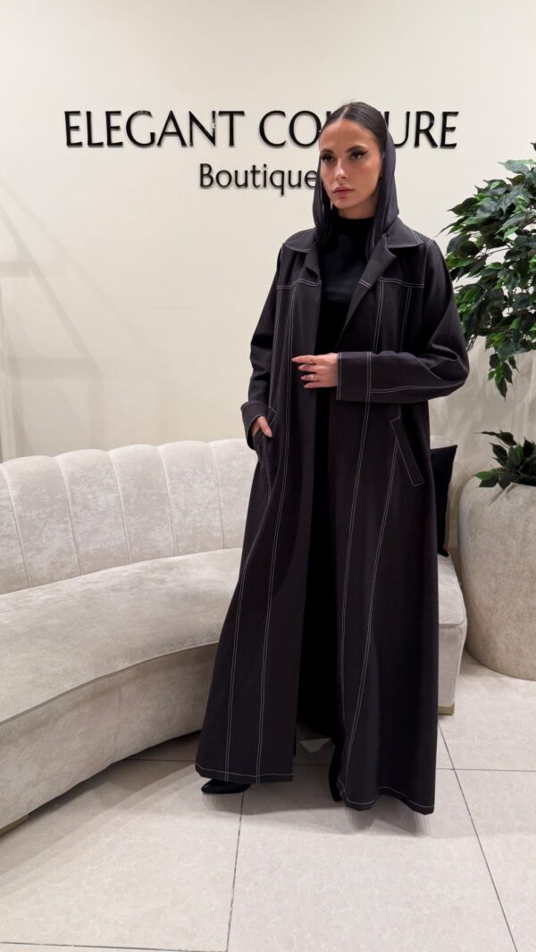 GREY DENIM ABAYA
