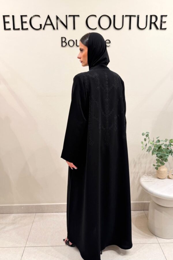 FULL BLACK EMBROID ABAYA