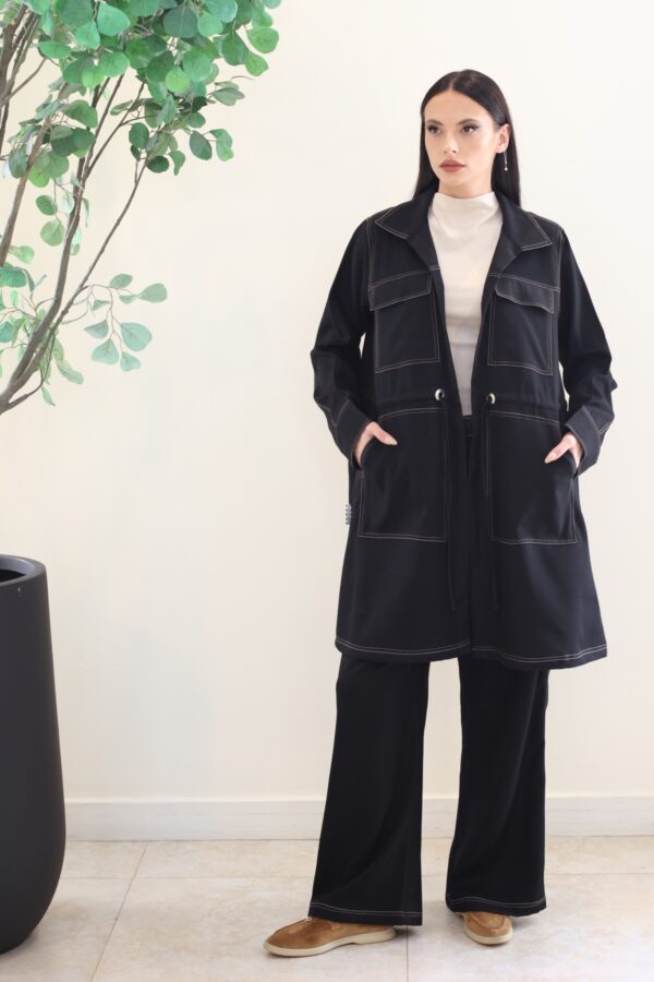 BLACK JACKET & PANT SET