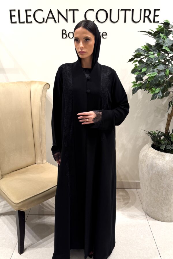 BLACK DANTEL WITH BUTTON