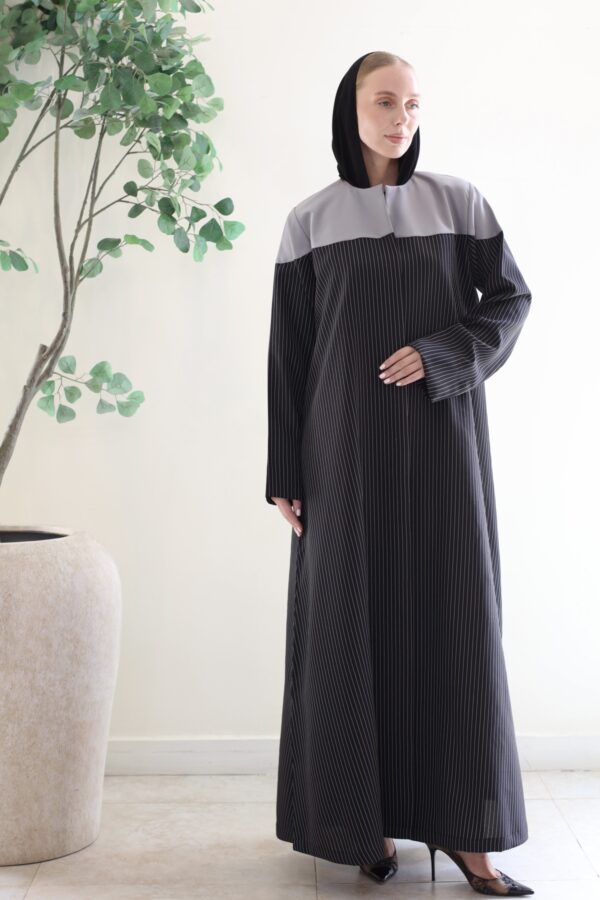 BLACK STRIPE ABAYA