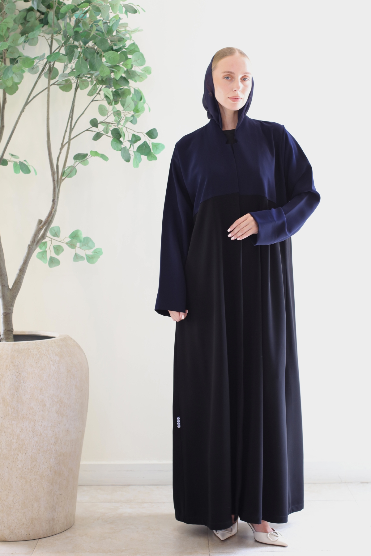BLUE BLACK ABAYA