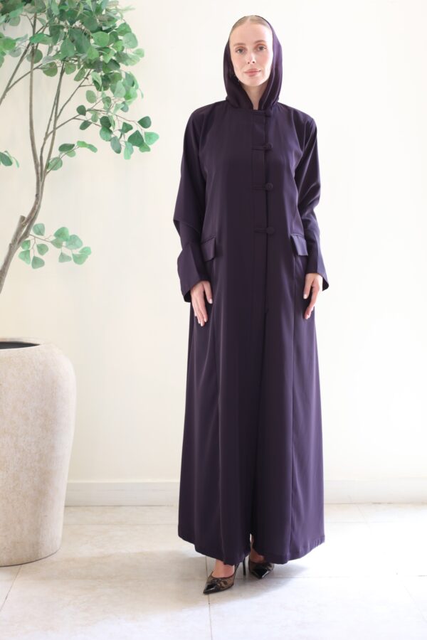 PURPLE WITH POCKET ABAYA